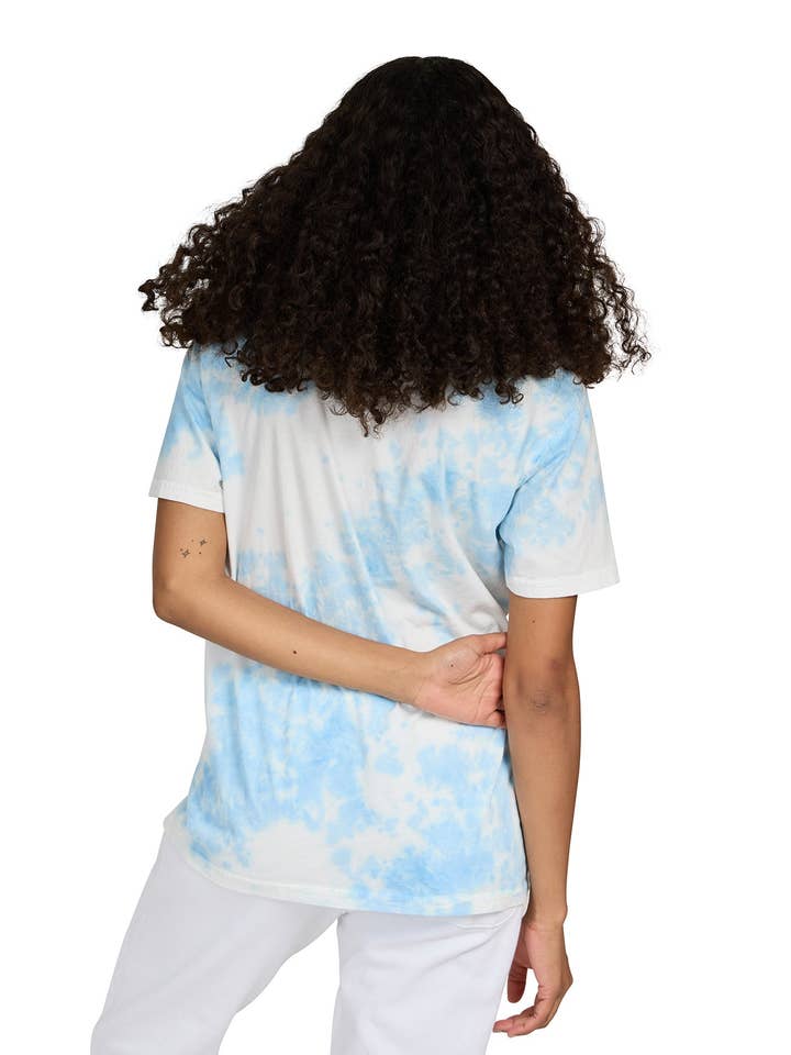 Unisex Cloud Tie Dye Crew Neck Tee, 30 singles for wholesale on Faire2