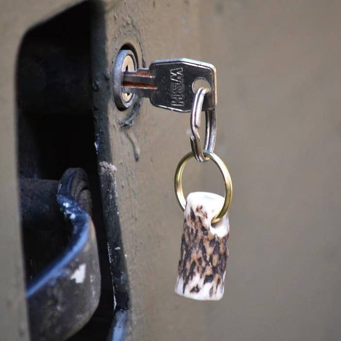 J Boult Designs - Wholesale Keychain - Unisex - Antler Keyring — Handmade Rustic Scottish Gift