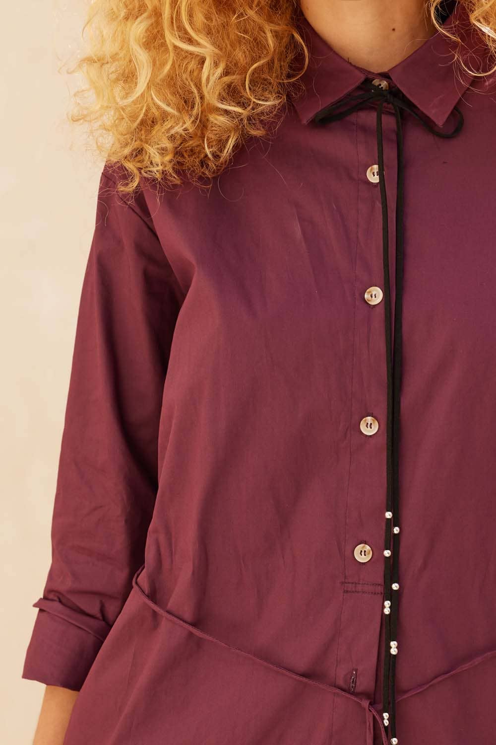 Promesa USA - Wholesale Romper - Women's - Solid Collar-Neck Layered Yoke-Back Romper1