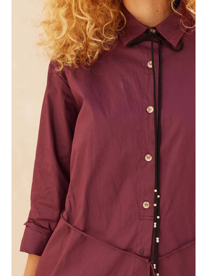 Promesa USA - Wholesale Romper - Women's - Solid Collar-Neck Layered Yoke-Back Romper1