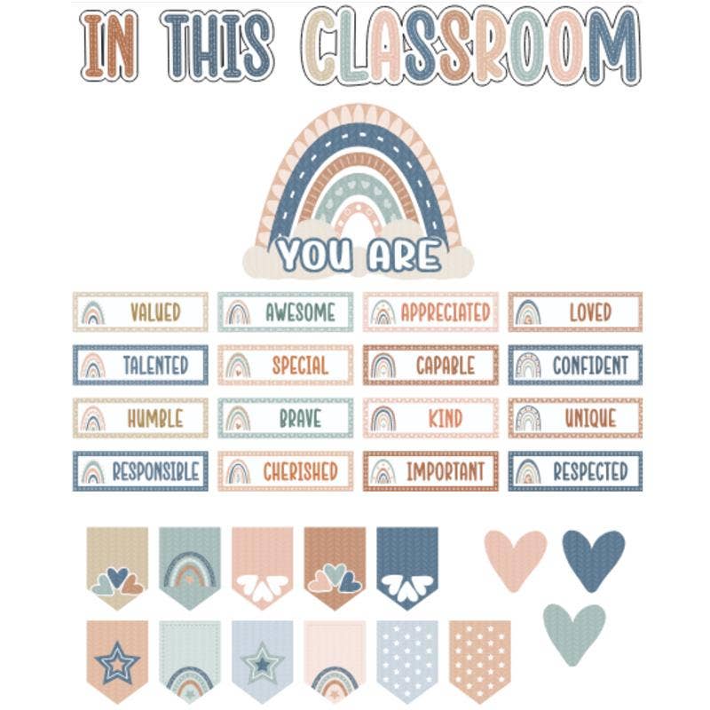 4E's Novelty - Wholesale Bulletin Board - 4E's Novelty “In This Classroom You Are” Boho Motivational Board0