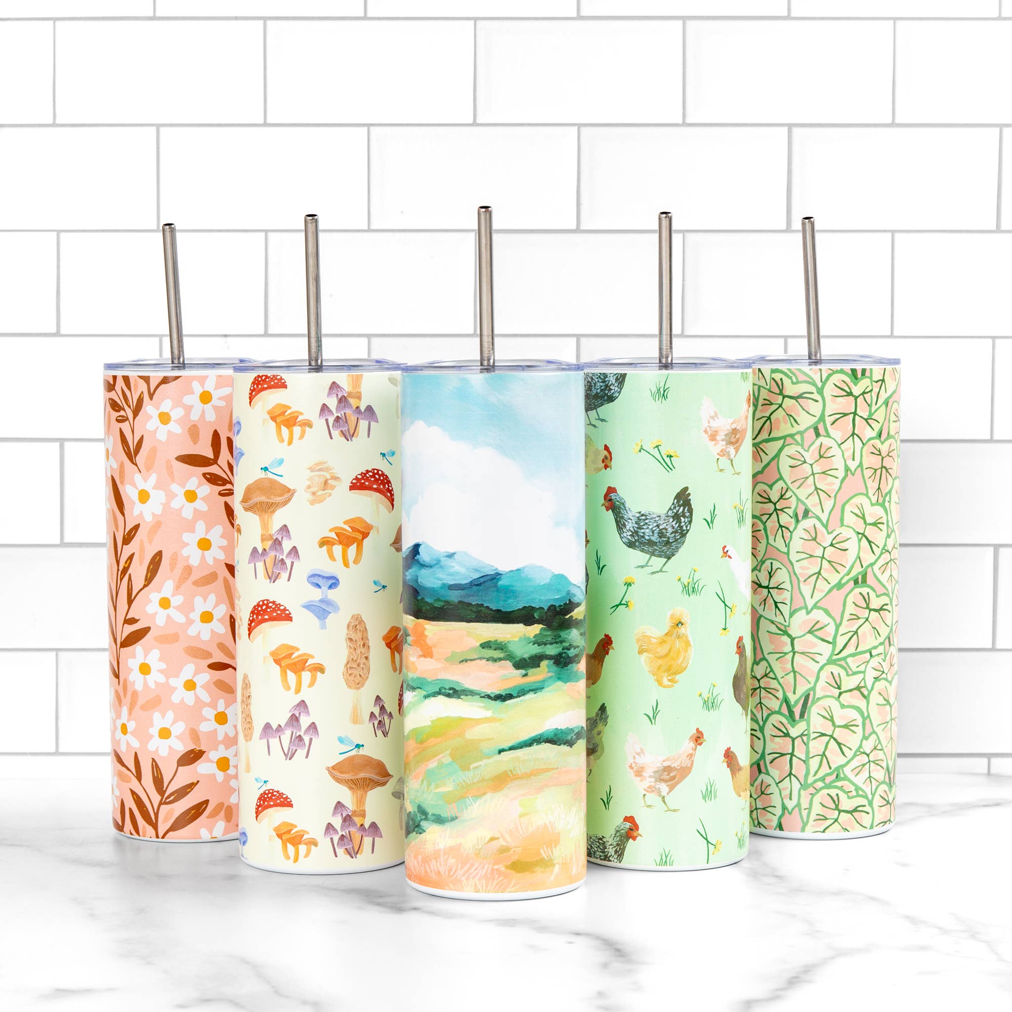 1canoe2 | One Canoe Two Paper Co. - Wholesale Insulated Mug/Tumbler - Clio 20oz Stainless Steel Skinny Tumbler2