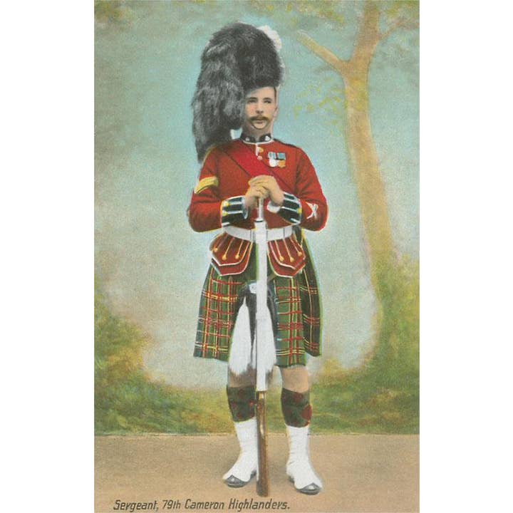 Found Image Press - Wholesale Postcard - Postcard EN-270 Sergeant, 79th Cameron Highlanders
