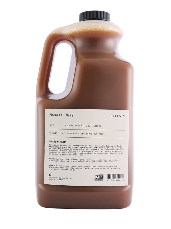 Masala Chai Concentrate Barista (Case of 4) for wholesale by DONA