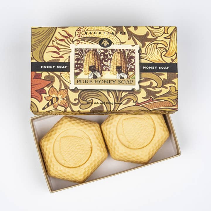 Baudelaire - Wholesale Bar Soap - Pure Honey Honey Soap 3.5oz - 2 Bar Gift Box