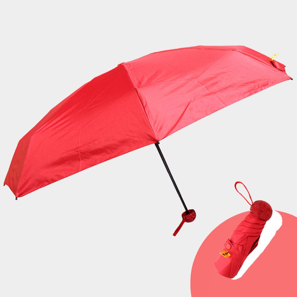 Sensibling Corp. - Wholesale Umbrella - Women's - Bling Handle Pointed Foldable Umbrella6