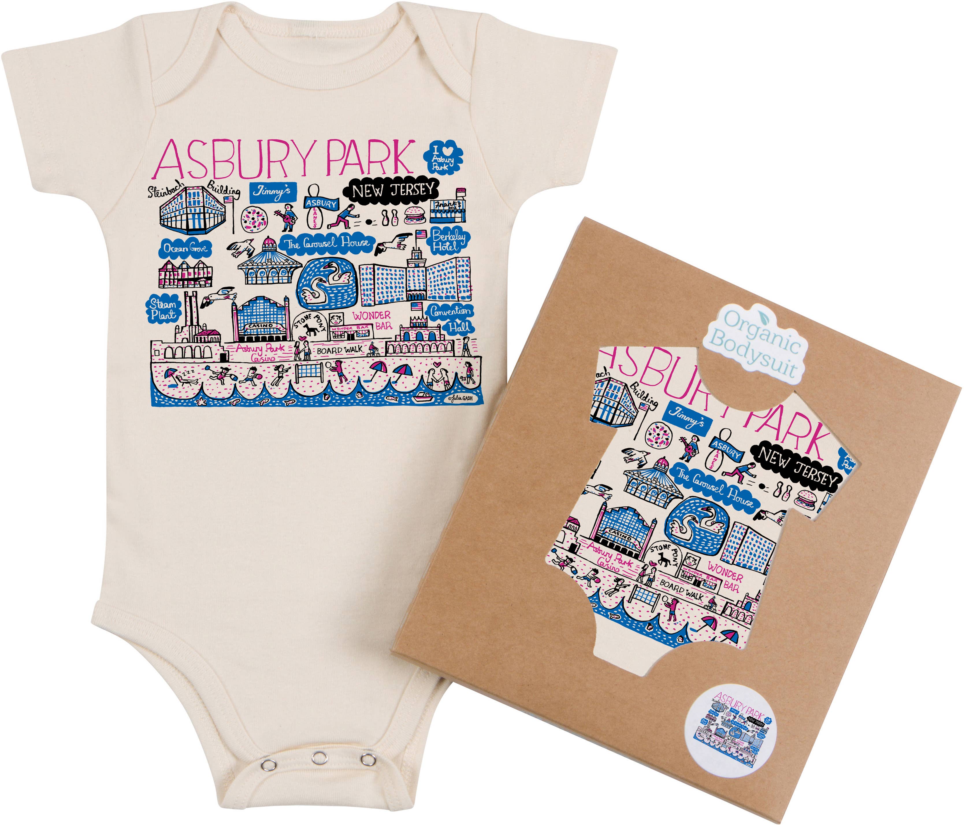 Morado Designs - Wholesale Bodysuit (Non-Footed) - Baby - Asbury Park Boutique Map Art Infant & Toddler0