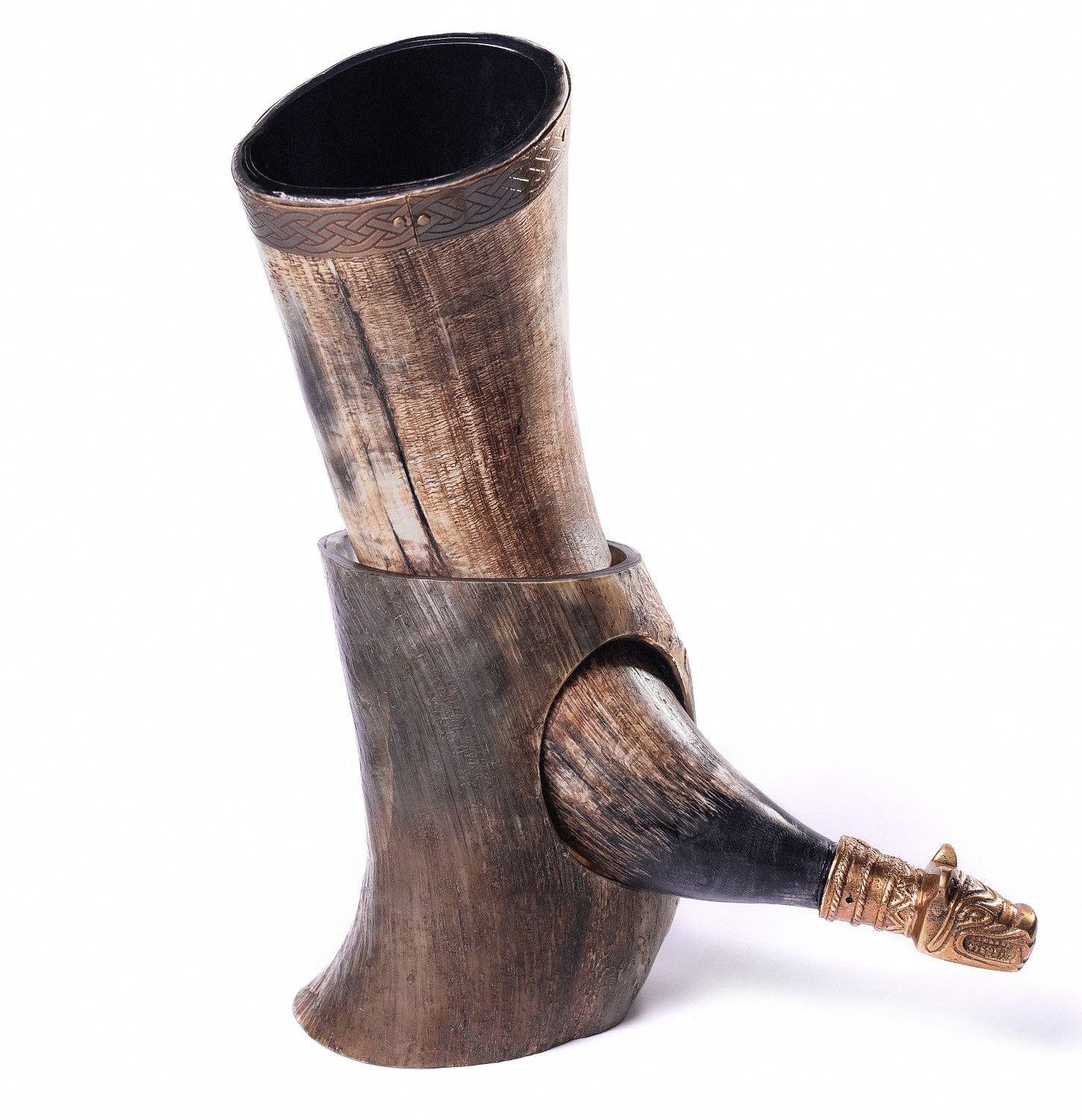 Norse Tradesman – wholesale Dricksglas och koppar – Vikingasdrickshorn med stativ39