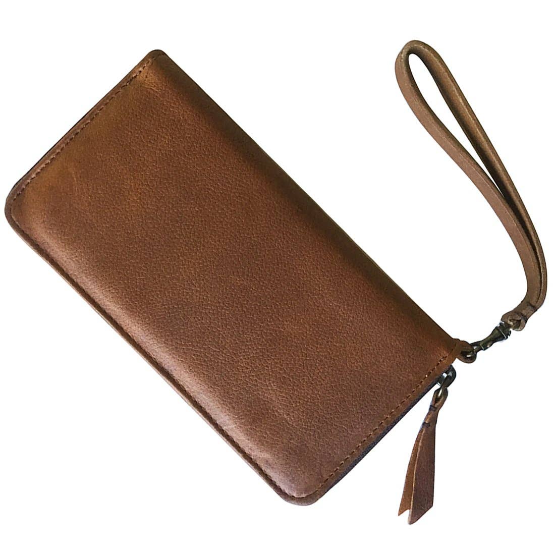 Embrazio - Wholesale Phone Wallet - Women's - WENDY Handmade Leather Phone Wallet | Wristlet5