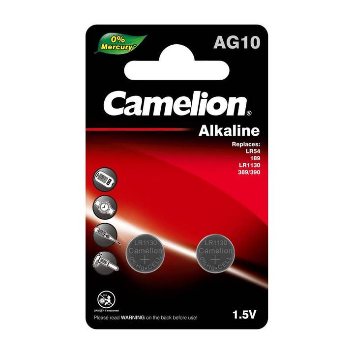 Camelion Battery - Wholesale Small/Handheld Appliance - Camelion AG10 / 389 / LR1130 1.5V Button Cell Battery