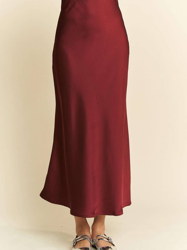 Davi & Dani - Wholesale Skirt - Women's - SLEEK MIDI LENGTH SUITABLE CASUAL WEAR SKIRT9