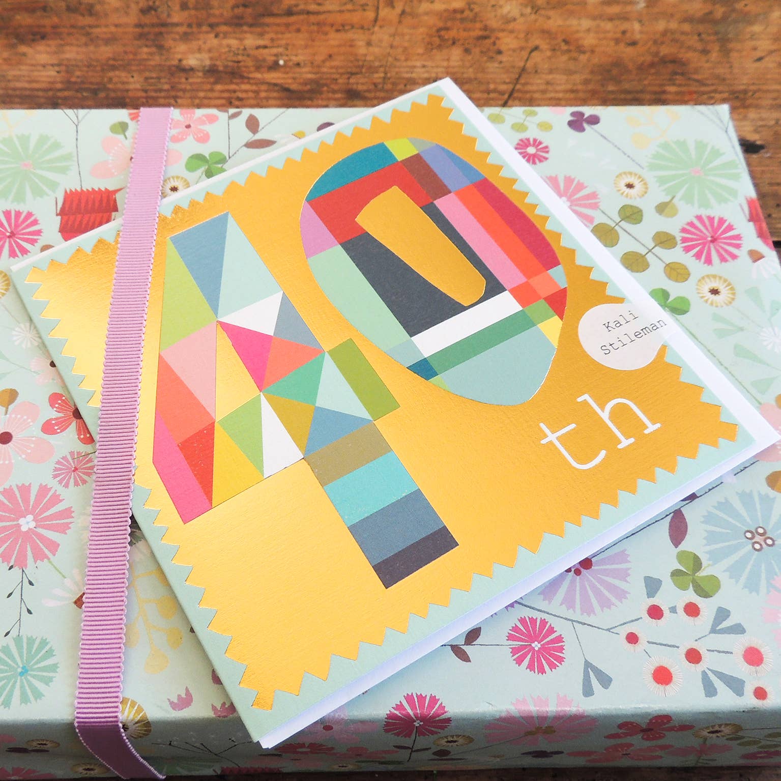 Kali Stileman Publishing - Wholesale Birthday Card - GD40 Gold Foiled Forty Card3