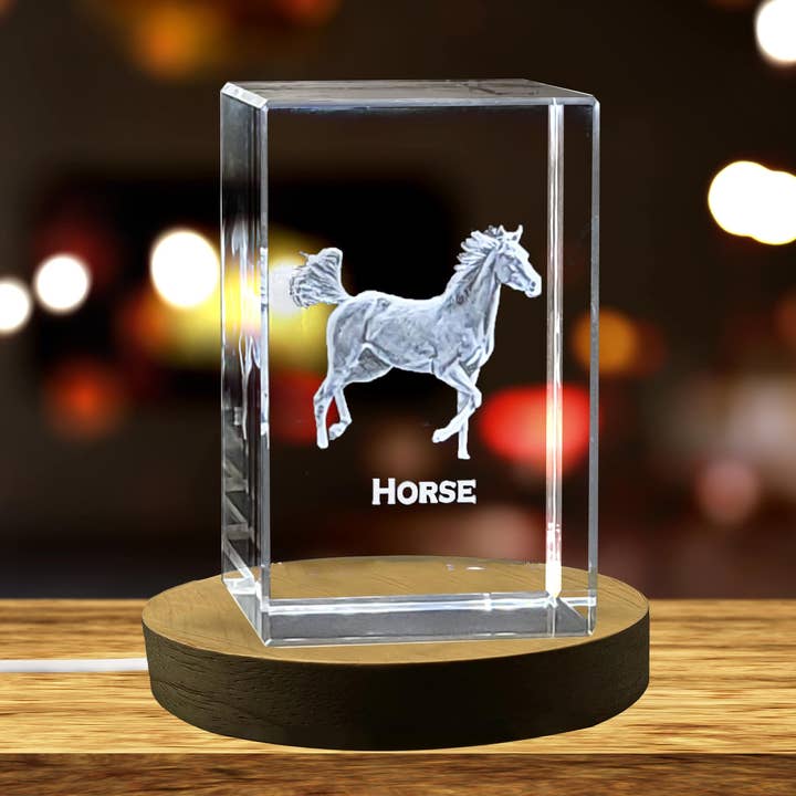 Anerkendelse Hest Krystal Udskæringer | Ædelsten Ædle Heste for engroshandel hos AB Crystal Collection