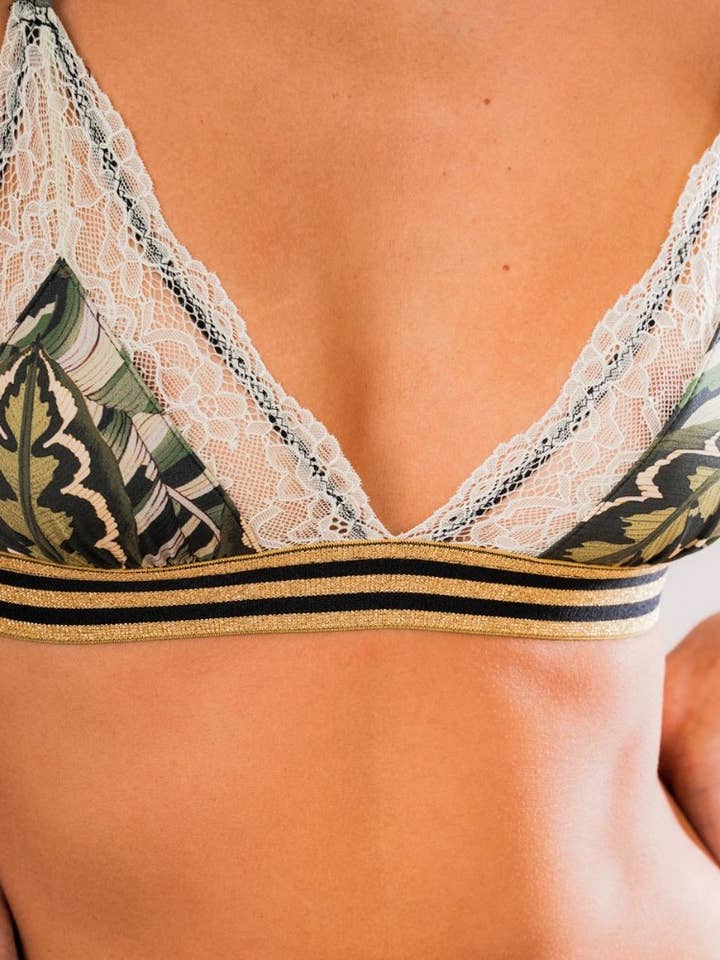 Jungle Triangle Bra for wholesale by Caramì