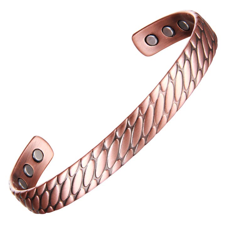 COPPER ARTS INC. - Wholesale Cuff Bracelet - P 08 COPPER MAGNETIC Bracelet for arthritis