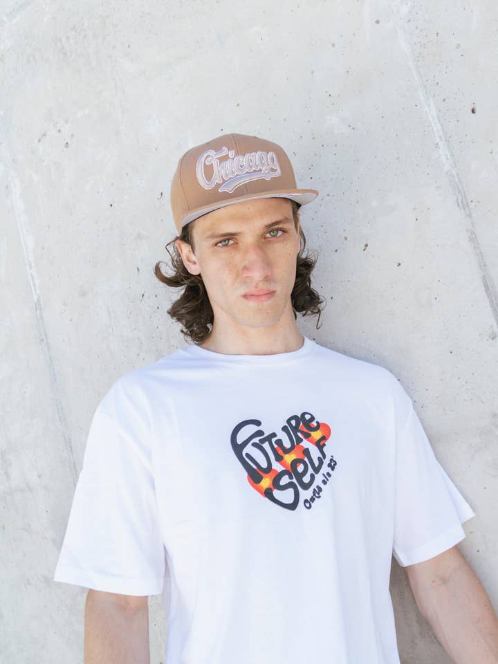 CHICAGO Brown, Snapback hip hop style for wholesale by DoubleAA USA