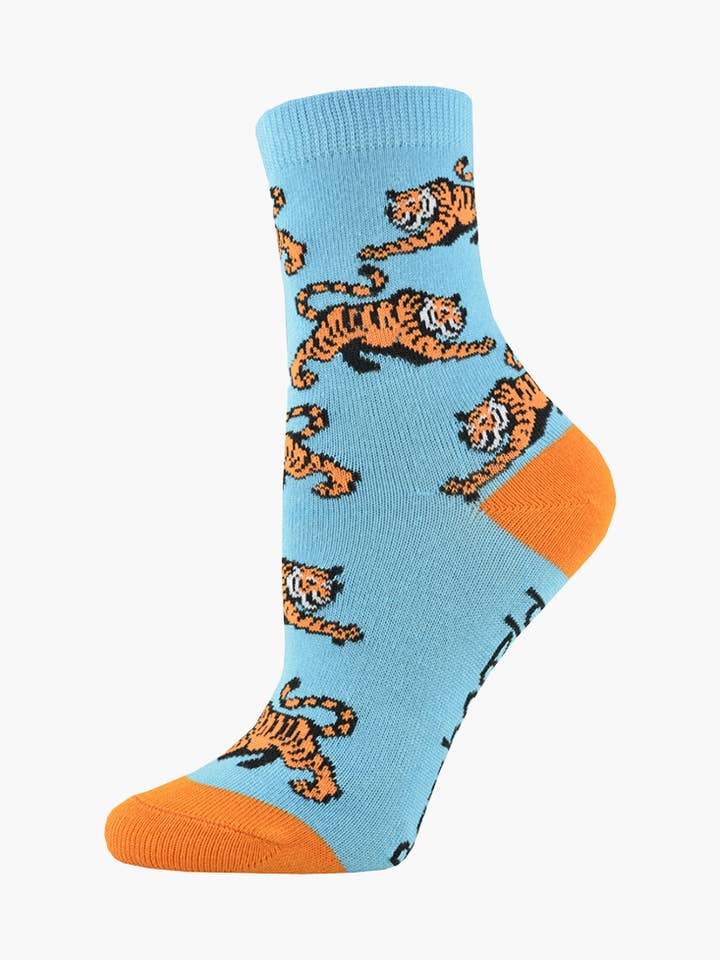 MEIAS INFANTIS TIGRE DE BAMBU por atacado de Bamboozld