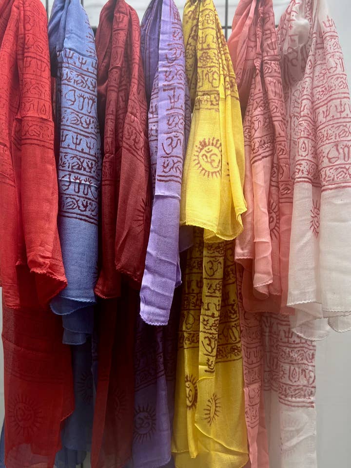 Mantra Scarf Assorted for wholesale by Karma Circle U.S.A