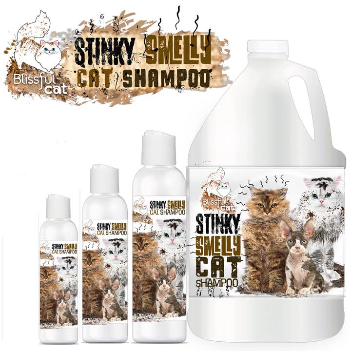 The Blissful Cat Stinky Smelly Cat Shampoo for wholesale by The Blissful Dog