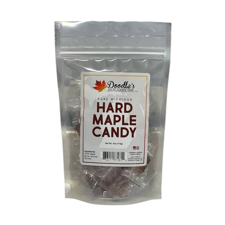 Hard Maple Candy - 4 Oz Bag for wholesale by Doodle's Sugarbush, LLC - Pure Michigan Maple Syrup