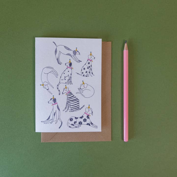 Party Pups – Greeting Card for wholesale by Knotty Knotty