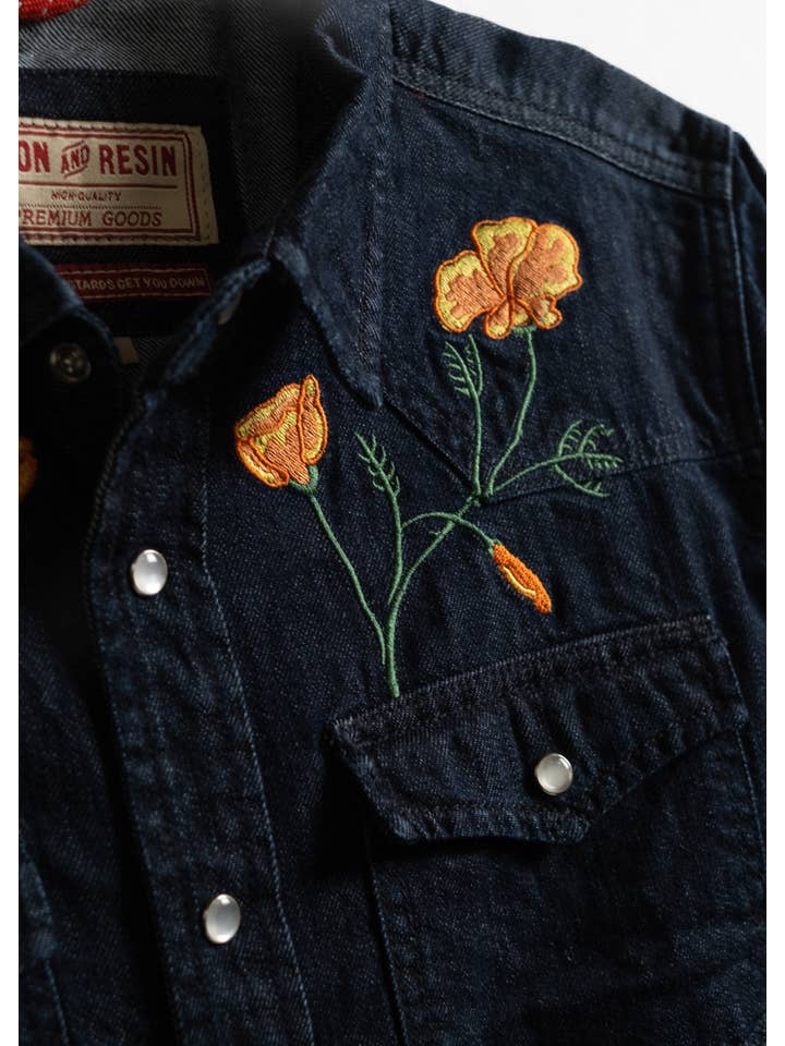 Indigo Field Denim Shirt for wholesale on Faire5