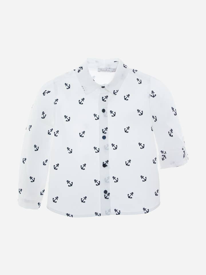 White Poplin Shirt for wholesale by Patachou