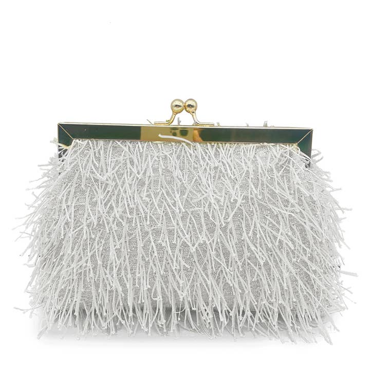 Belle Trading Ltd – Bolsa - Mulher por atacado – Clutch Louise com Fecho de Pressão e Brilho9