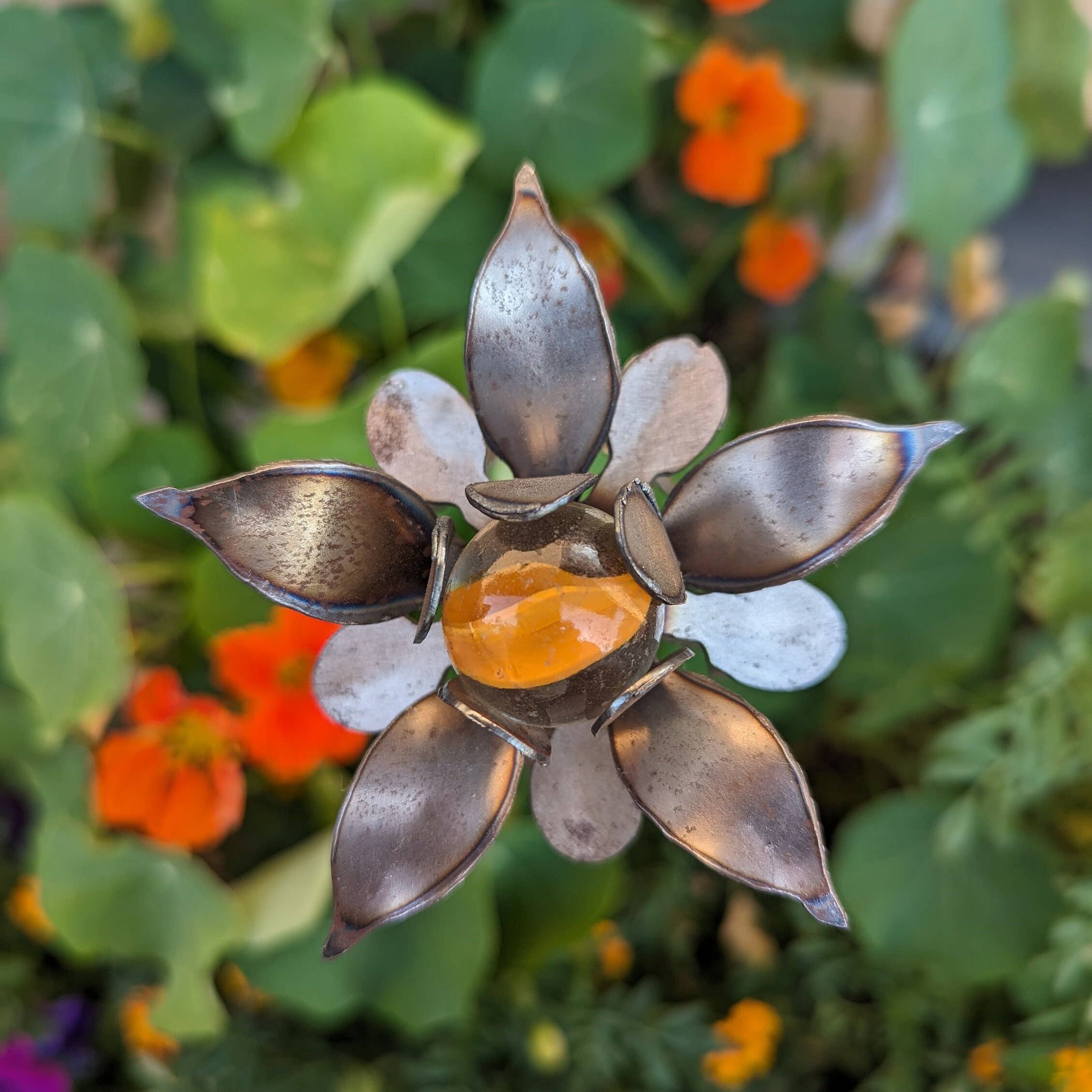 Designs by Dieter, LLC - Wholesale Garden/Lawn Stake - Handmade Metal Flower Garden Stake15