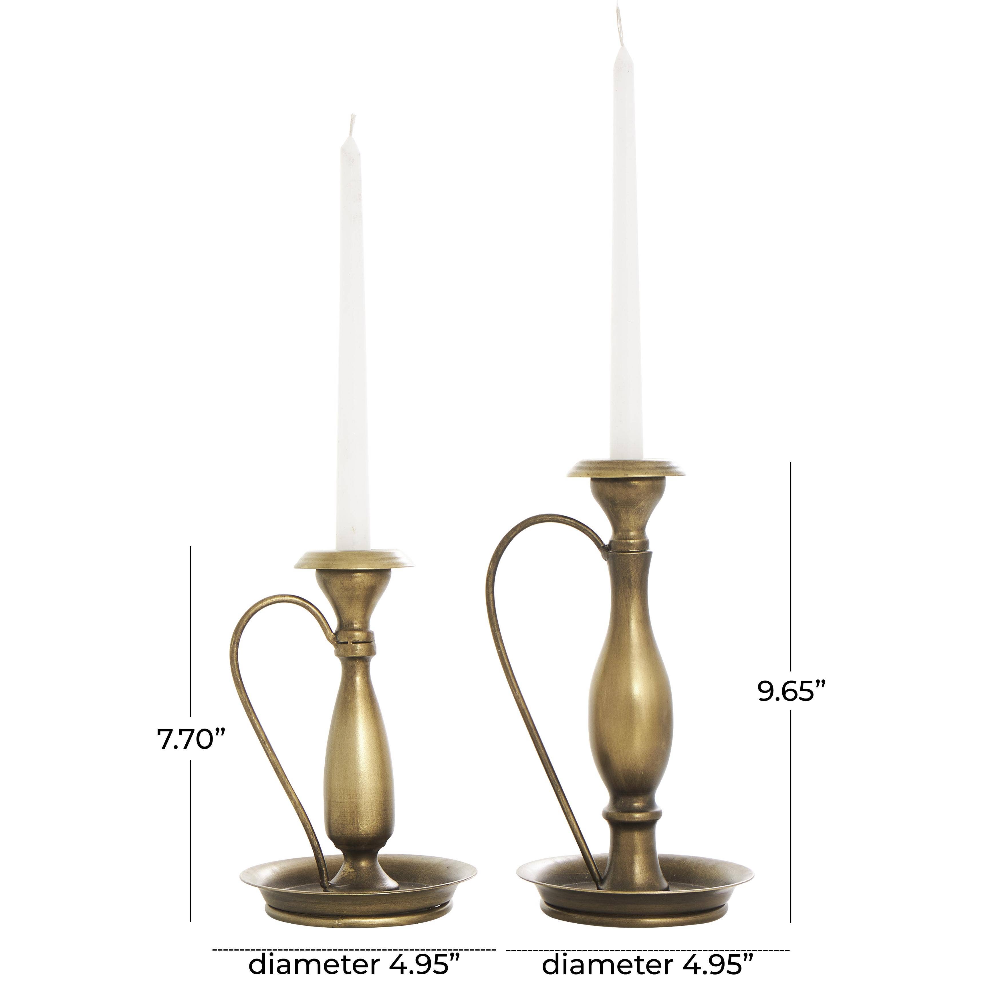 Deco Marché - Wholesale Candle Holder - Traditional Bronze Metal Candle Holder Set7