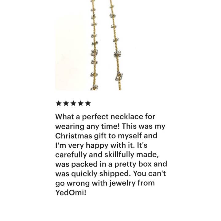 YedOmi Jewelry - Wholesale Link & Chain Necklace - Scattered Caviar Necklace8