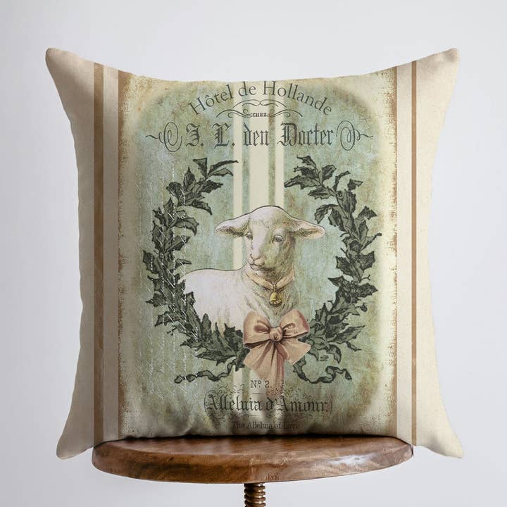 UniikPillows - Vendita all'ingrosso Fodera cuscino decorativo - Agnello | Federa per cuscino | Decorazione della casa | Decorazione della casa | Decorazione rustica | Federe per cuscino accento | Copricuscino | Decorazione estetica della stanza0