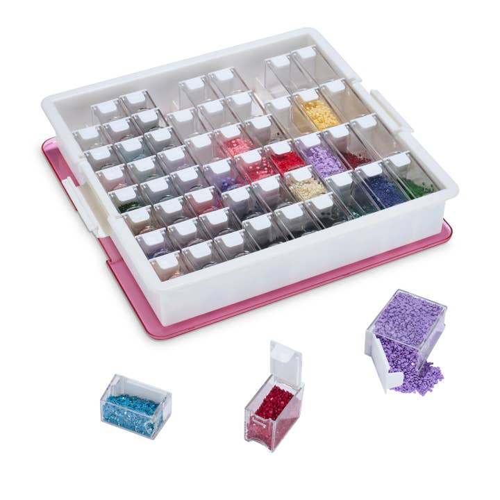 Diamond Art Club - Wholesale Craft Supplies - Premium 54-Container Diamond Storage Organizer0