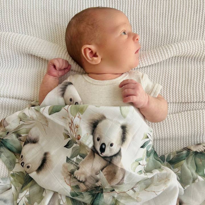 Cuddle Bug & Co Bamboo Muslin Wrap Koala and other Purchase Wholesale kiin. Free Returns & Net 60 Terms on Faire trending on Faire.