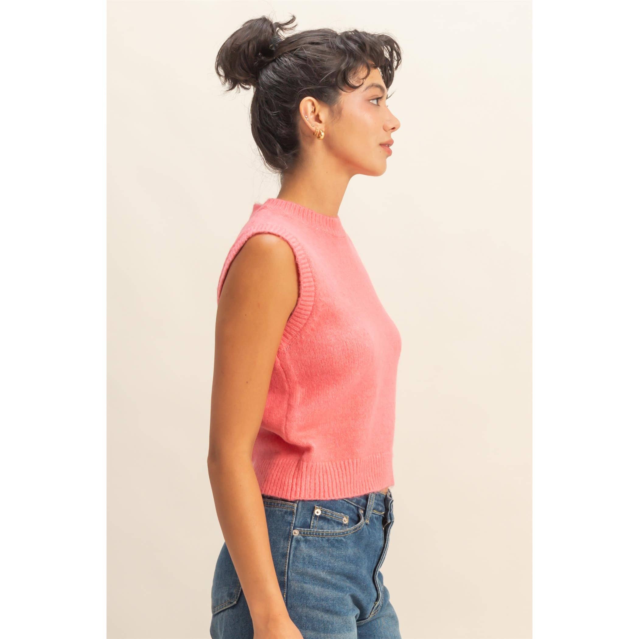 HYFVE – wholesale Tröjväst – Dam – Ärmlös rundhalsad stickad topp6