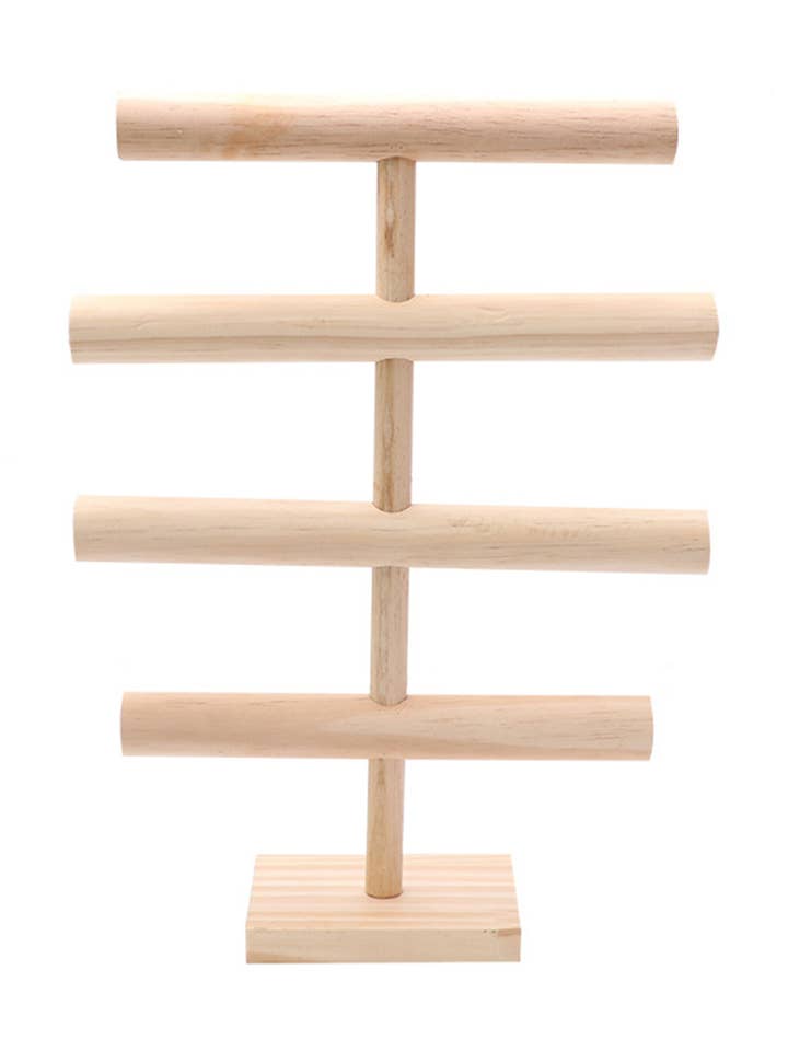 Bracciale a strati di fiori verticali Espositore in legno W1830 per la vendita all'ingrosso da parte di Ole