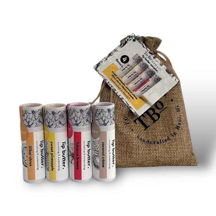 échantillon de baume à lèvres aux saveurs tropicales. pour la vente par To Be Hawaii