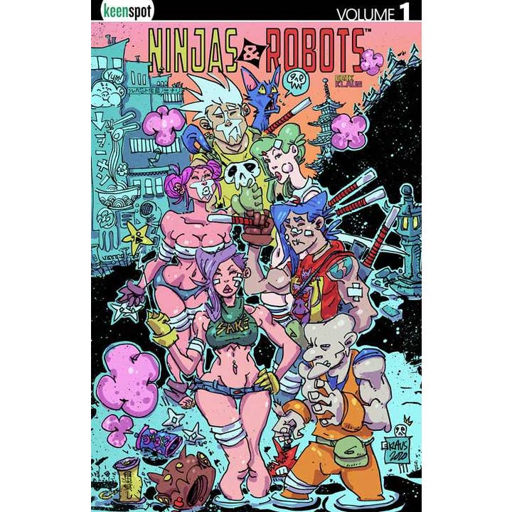 Ninjas & Robots Vol. 1 by Erik Klaus for wholesale by Simon & Schuster
