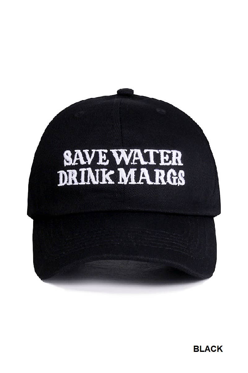 42POPS - Wholesale Baseball Cap - Women's - ..1023 Save Water Drink Margs Embroidered Baseball Cap SI-289642
