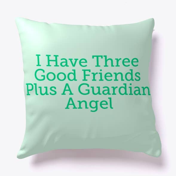 „Ein Schutzengel“ Indoor-Kissen mit verdecktem Reißverschluss für den Großhandel von Chloe's Angel T's