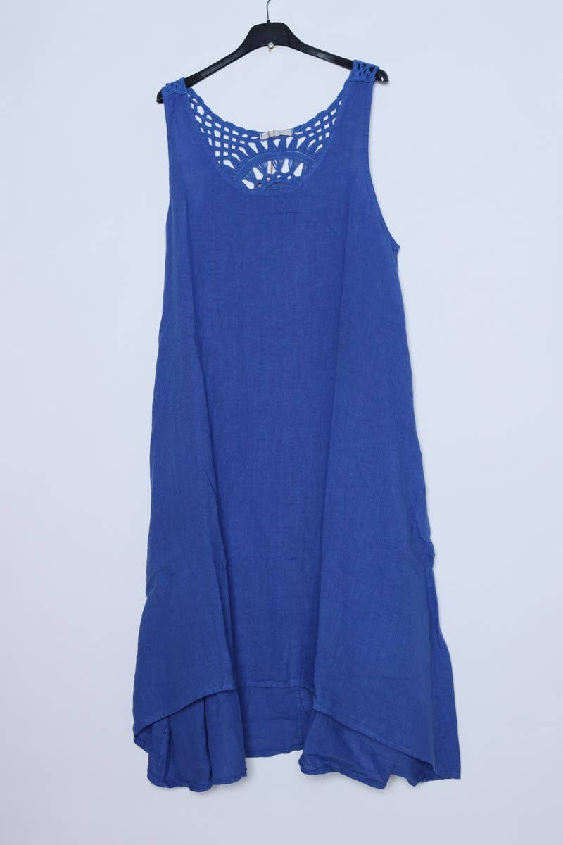 LÉA & LUC – wholesale Dress – Women's – Sleeveless long dresses in 100% Linen REF. 490827