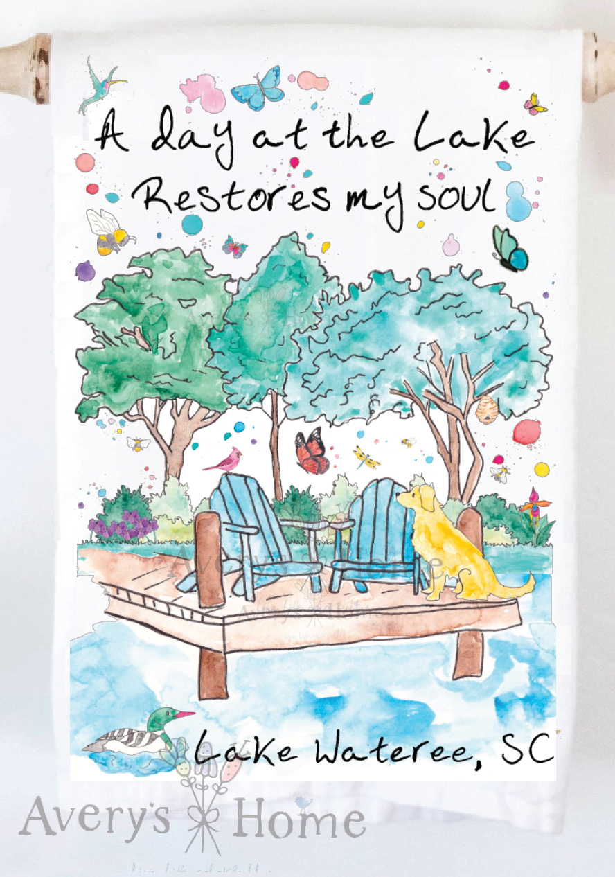 Avery's Home - Wholesale Tea Towel - A Day at the Lake or River Customizable Tea Towel24