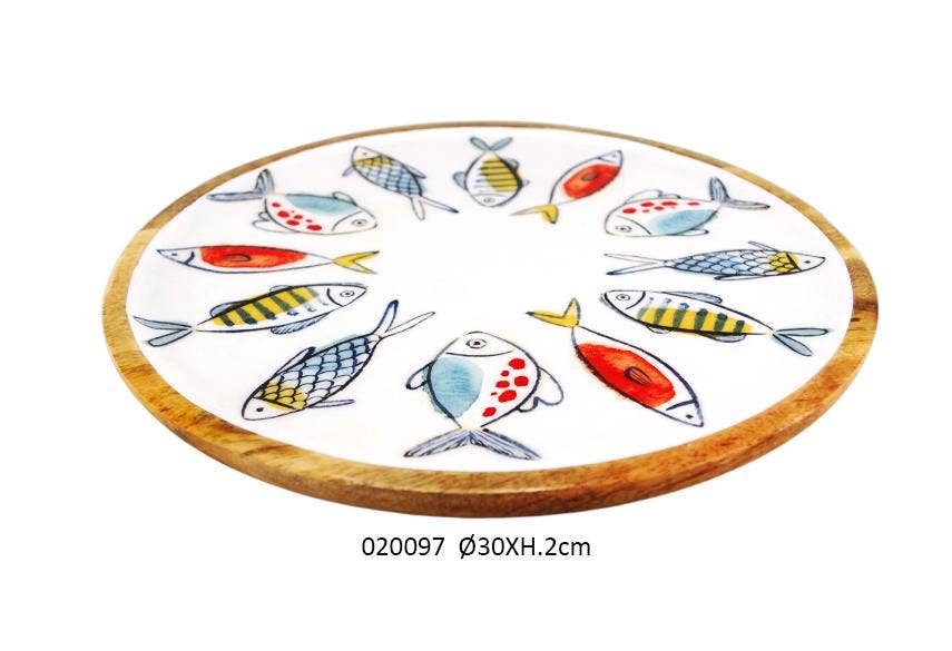 Faye - Wholesale Decorative Tray - Gm 'Al Mare' Tray Ø30 X H. 2 cm0