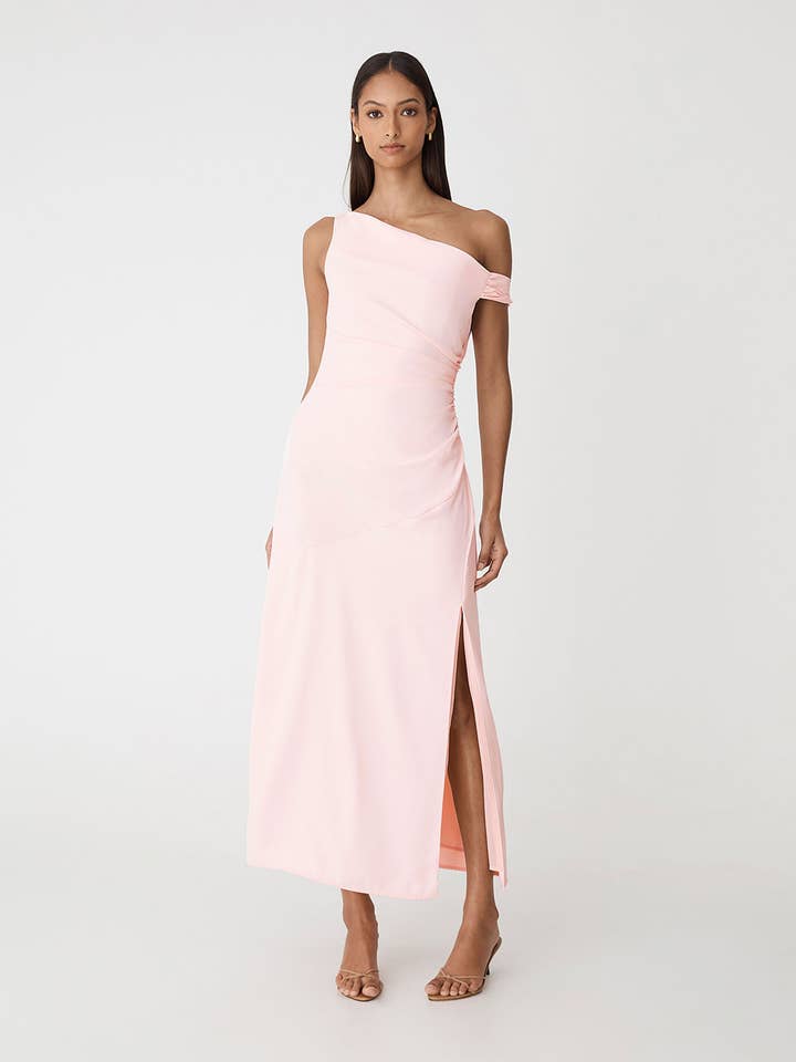 Forcast Women's Afina One Shoulder Twist Dress for wholesale by Forcast