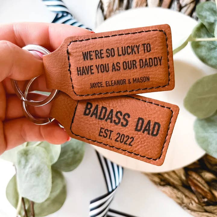 Simply Adoorable Designs - Wholesale Keychain - Men's - Personalized Dad Keychain