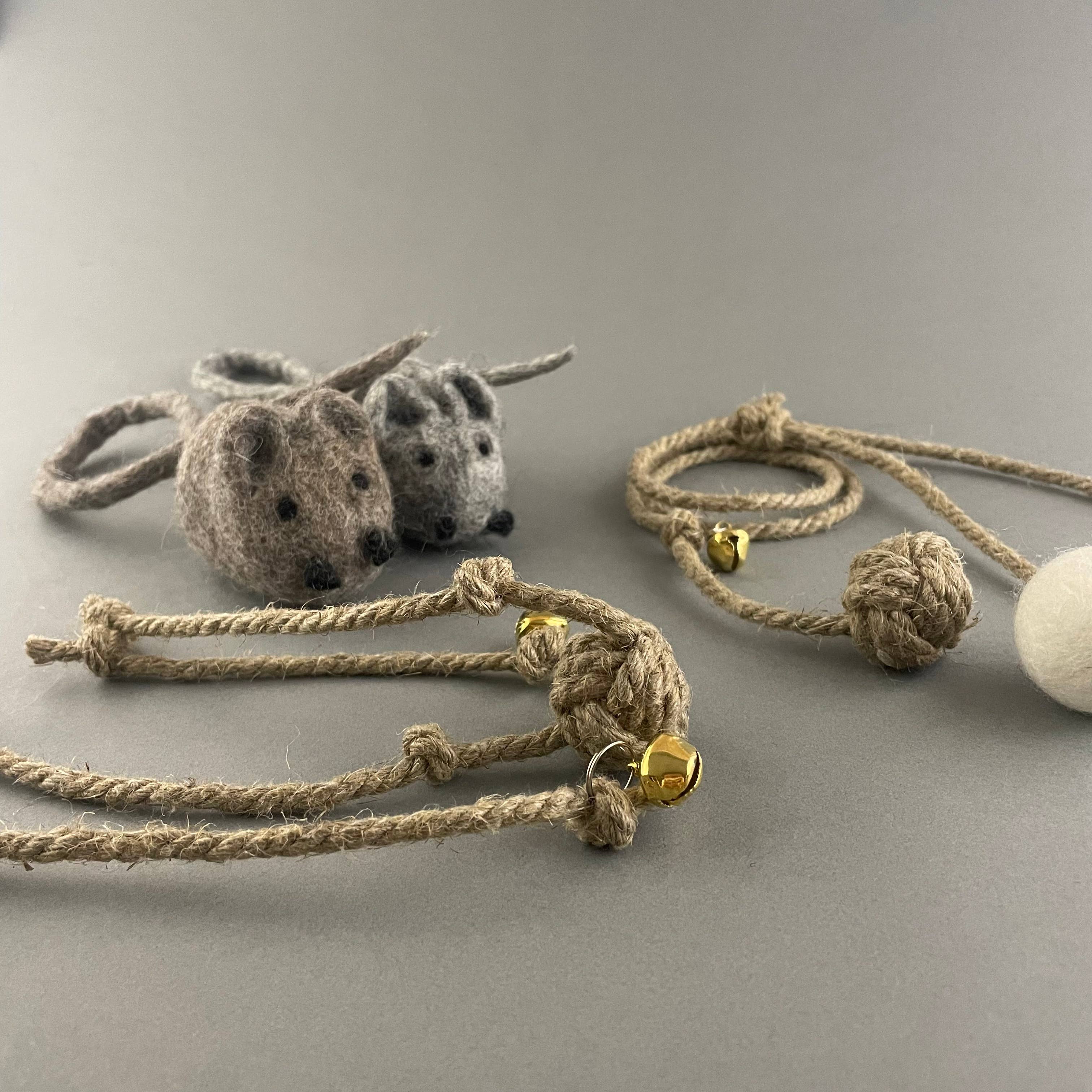 Pawsome Pet Toys - Vendita all'ingrosso Set di giocattoli - Gatti - Set naturale di 5 giocattoli per gatti2