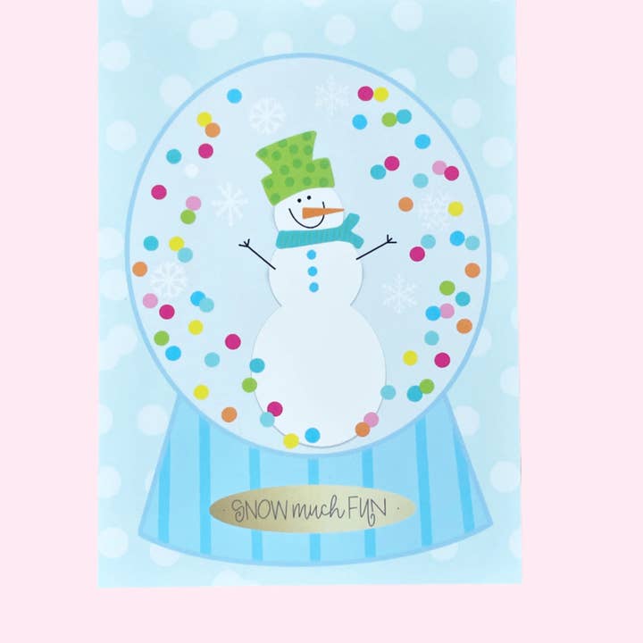 Print - Confetti Snowglobe for wholesale by All She Wrote Notes