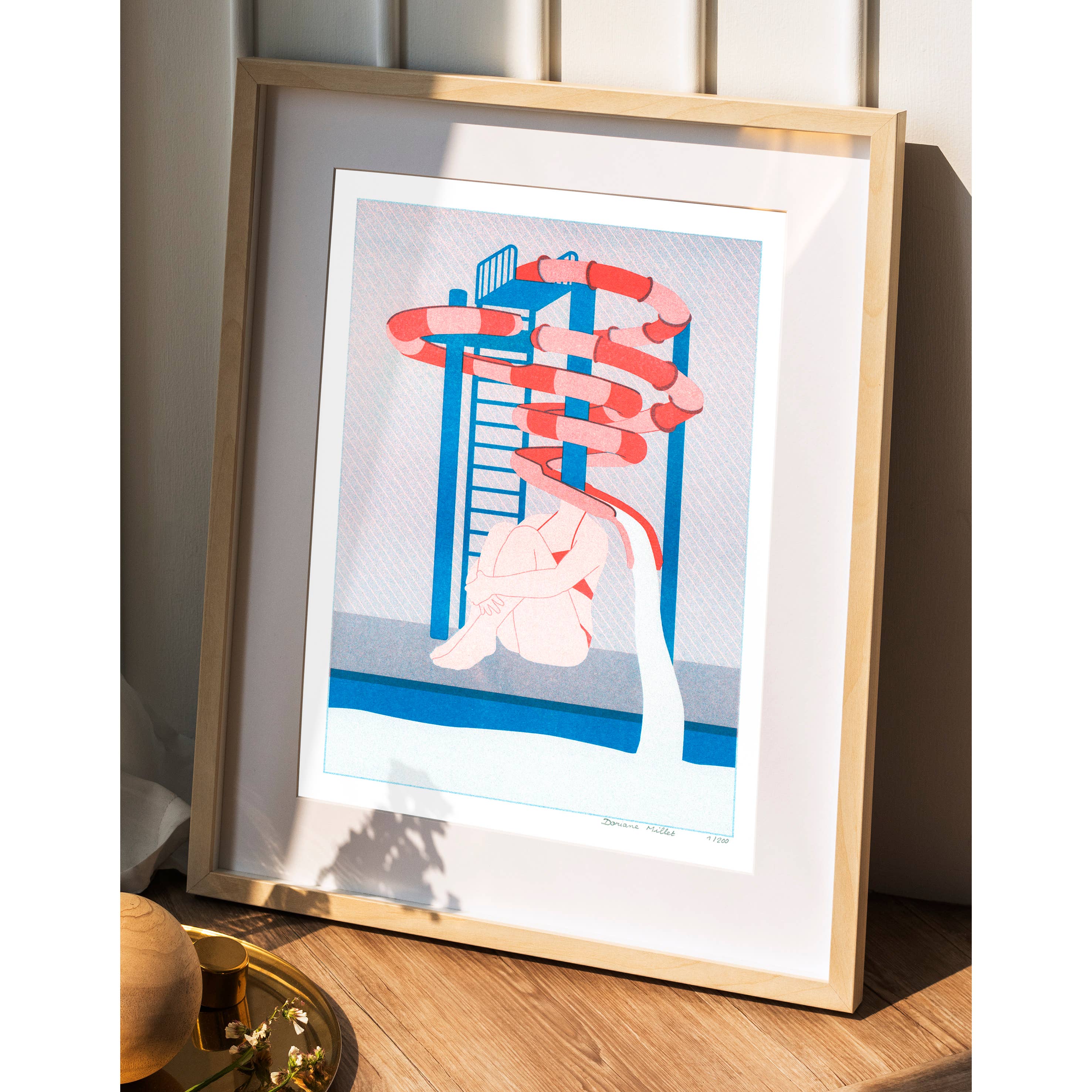 Doriane Millet - Wholesale Art Print - The Woman Slide | A4 risography | 2nd limited edition1