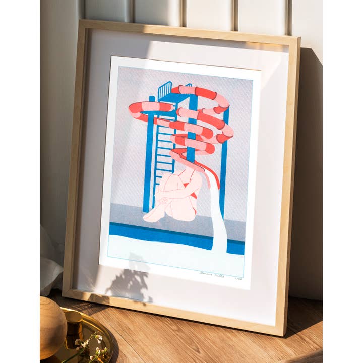 Doriane Millet - Wholesale Art Print - The Woman Slide | A4 risography | 2nd limited edition1