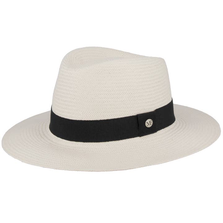 Sombrero Panamá enrollable con insignia "MF" para venta al por mayor de M BY FLECHET